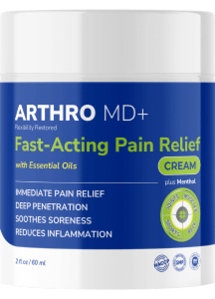 Pote de Arthro MD+ Fast-Acting Pain Relief Cream de 60 ml