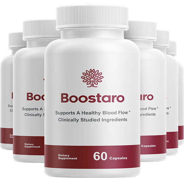 Six bottles of Boostaro, the largest pack offered