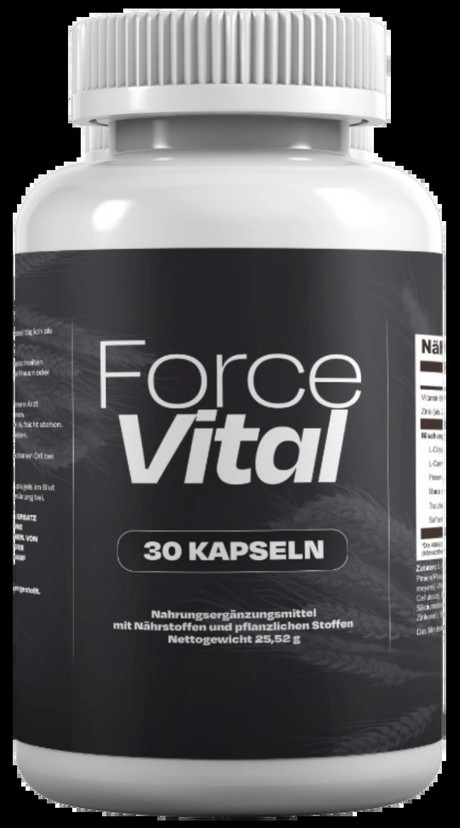 ForceVital Flasche, schwarzes Etikett, 30 Kapseln Nahrungsergaenzungsmittel