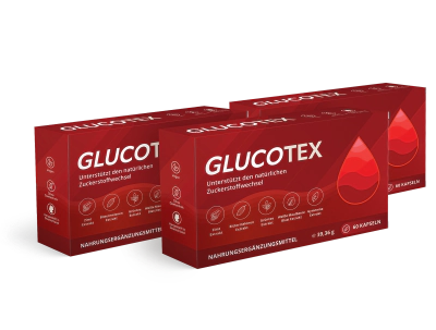 Glucotex Dreierpaket in der Verpackungsansicht des Anbieters