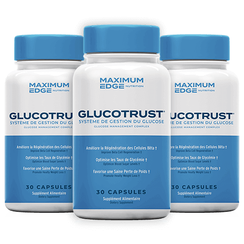 Lot de trois flacons de GlucoTrust